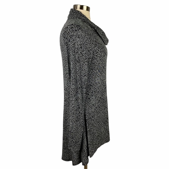 CUDDL DUDS Black & Grey Cowl Neck Tunic M - Picture 5 of 8